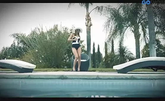Blonde Seductress Strips Down and Tantalizes with Erotic Delights