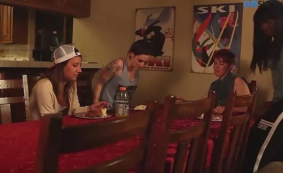 Lesbian Brunette Strapon Wet Encounter